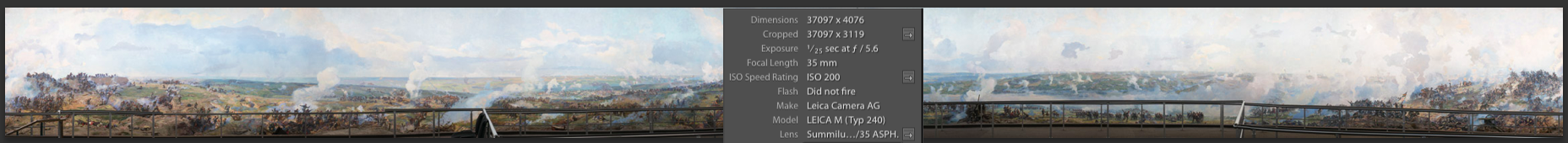 116 megapixels panorama image