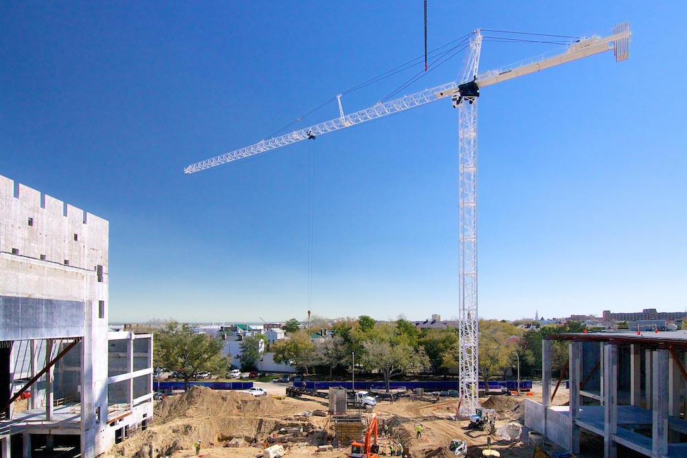 building the hall of Gaillard Auditorium