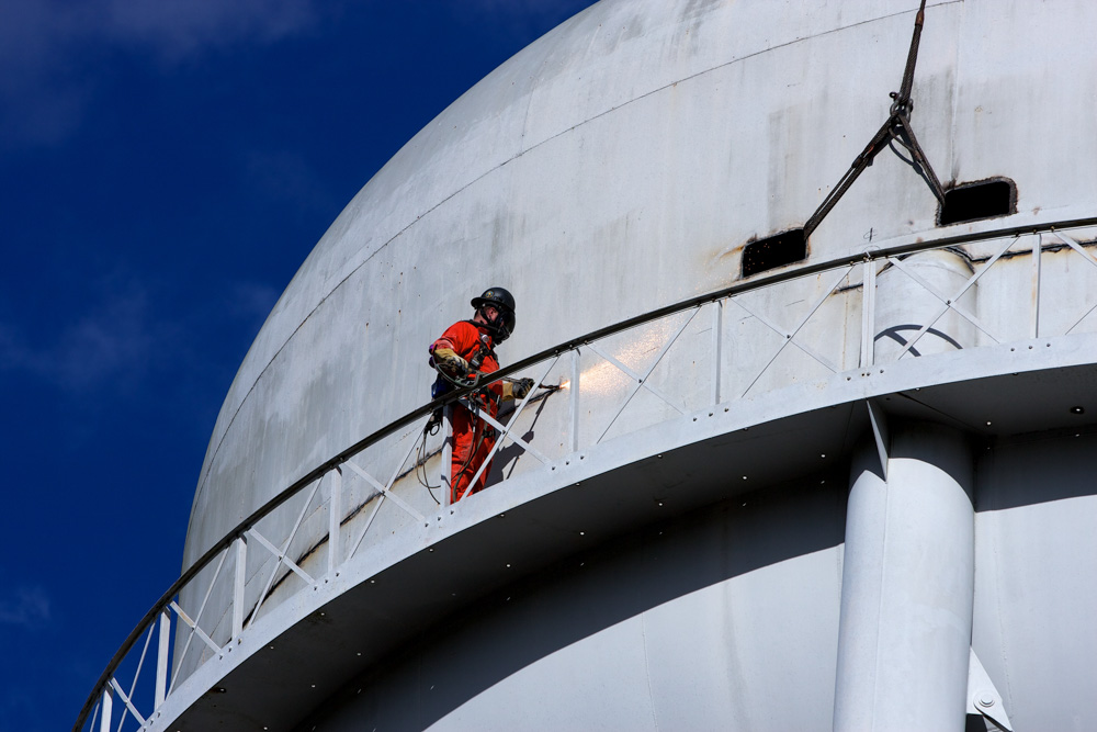 Water tower demolition - Freeland Construction