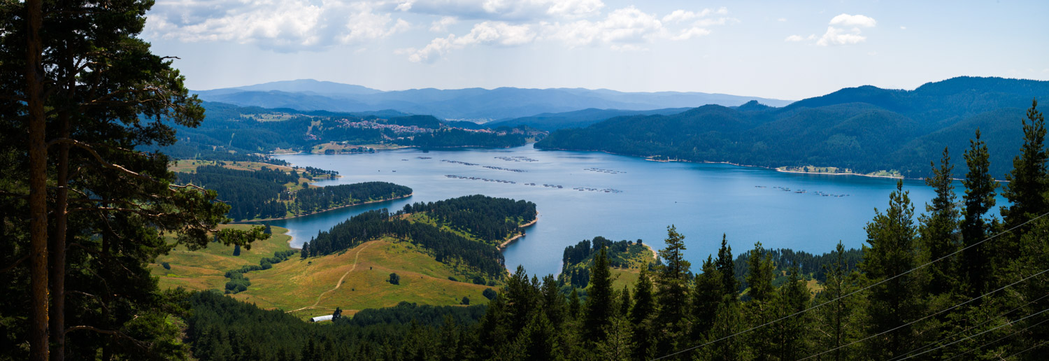 Panorama over Dospat lake