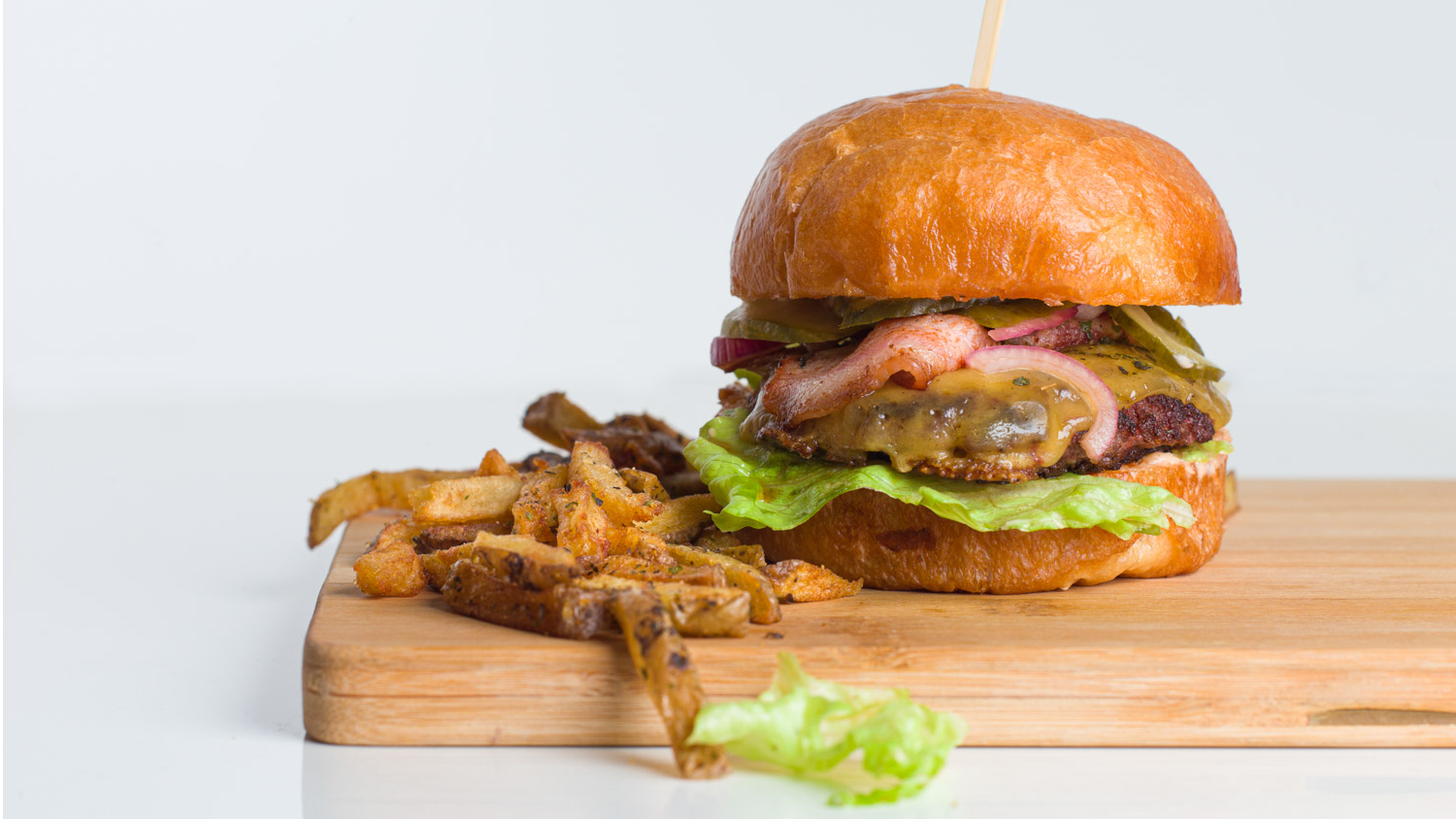 Burger product photo session
